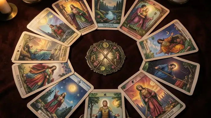 Расклад Таро 12 домов — символика родового проклятия