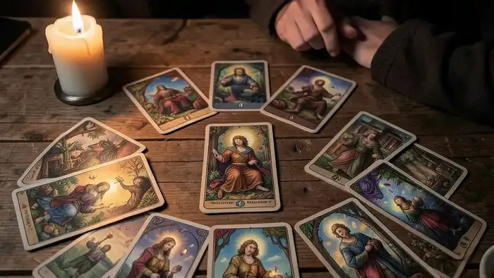 Расклад Таро 12 домов на выгорание изображение