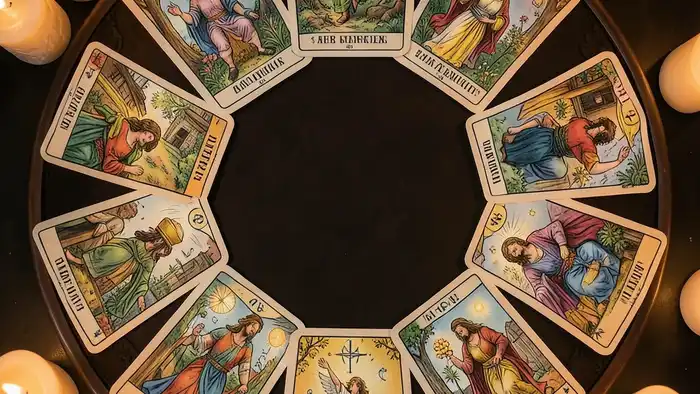 Расклад Таро 12 домов на зависимость – визуальная схема