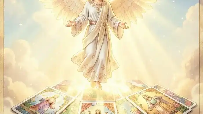 расклад Таро ангел-хранитель на болезнь иллюстрация