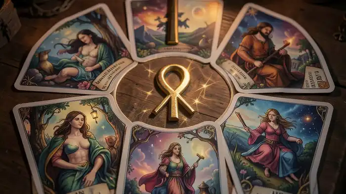 Расклад Таро «анкх» что чувствует бывший – изображение расклада