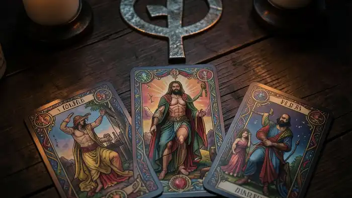 Расклад Таро Анкх на холодность партнёра – изображение расклада с символом Анкх