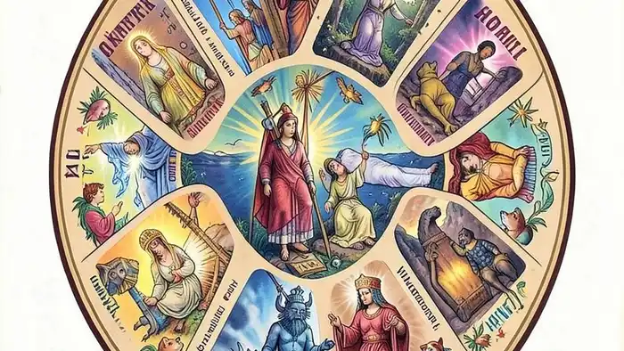 Расклад Таро "анкх" на предназначение: схема из семи карт в форме египетского креста жизни