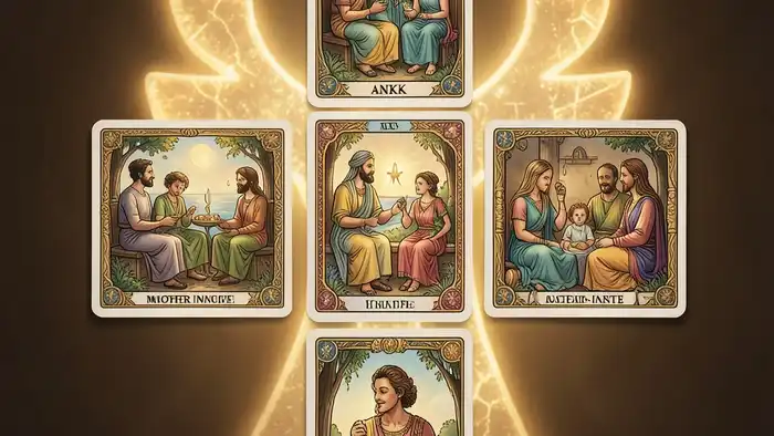 Расклад Таро «анкх» — визуальная схема с семью картами и символом жизни
