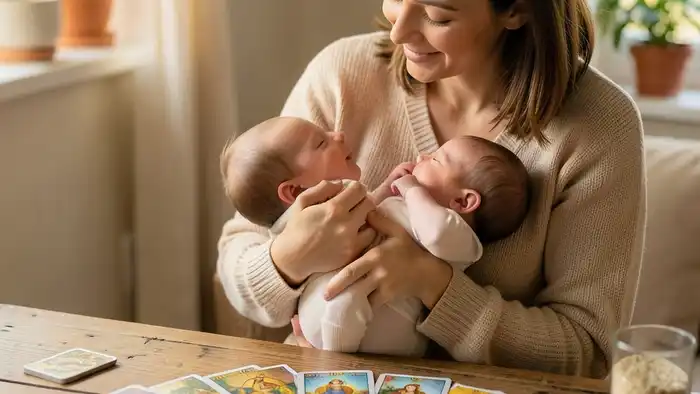 Расклад Таро «анкх» на третьего ребенка – семейная сцена с картами