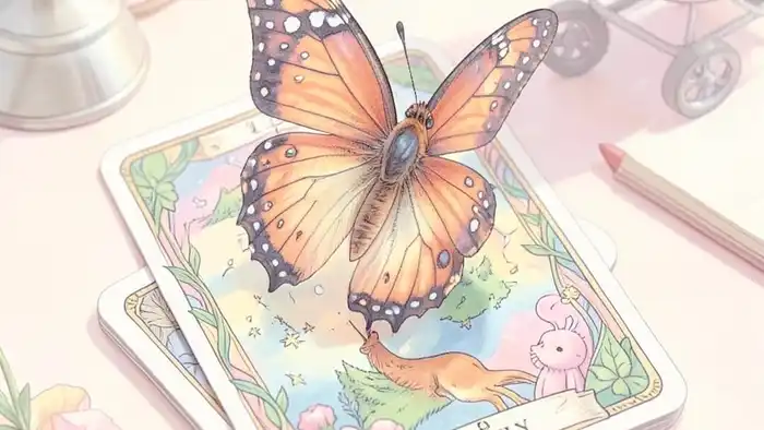 Расклад Таро «бабочка» на декретный отпуск – изображение бабочки на карте Таро