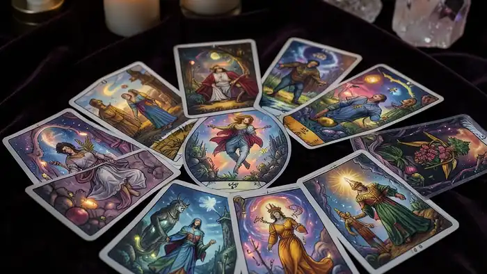 Расклад Таро "бабочка" на Европу — схема карт с символами трансформации