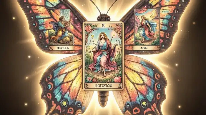 Расклад Таро «бабочка» на мотивацию – визуальная схема