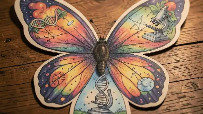 Расклад Таро "бабочка" на научную карьеру – визуальная схема