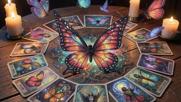 Расклад Таро «бабочка» на судьбоносную встречу – иллюстрация