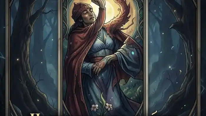 Расклад Таро Чаша на головные боли — магический кубок со звездной галактикой внутри, символизирующий связь эмоций и физического состояния.