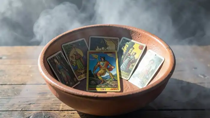 Расклад Таро "чаша" на лень — семь карт, расположенные в форме чаши, символизирующие слои причины апатии