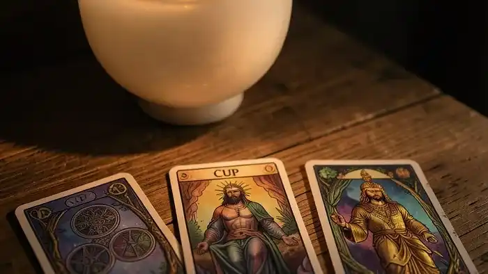 Расклад Таро «чаша» на материальную помощь – визуальная схема