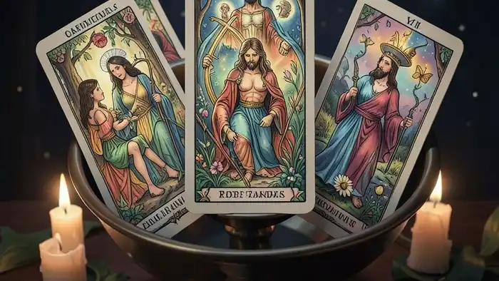 Расклад Таро «чаша» на раскаяние партнера – визуальная схема