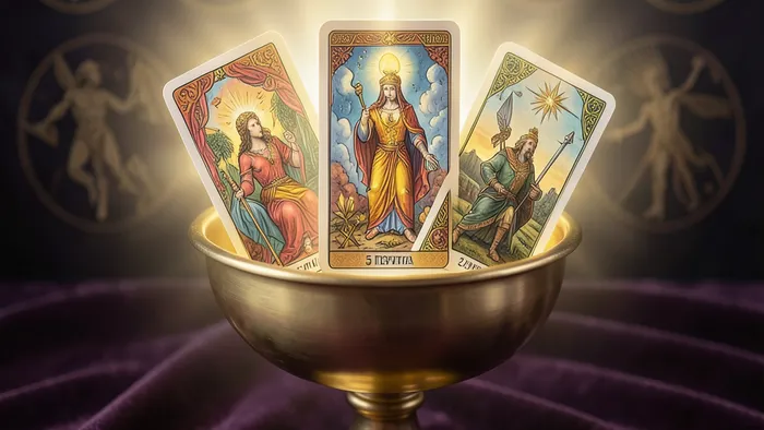 Расклад Таро Чаша на самореализацию — схематичное изображение чаши с картами и их значениями