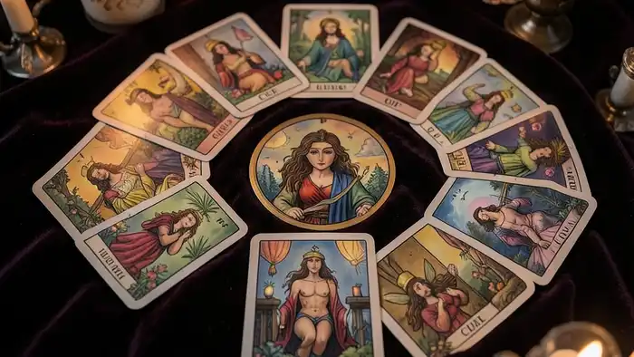Расклад Таро «чаша» на секс — изображение карт таро с чашами в интимной атмосфере