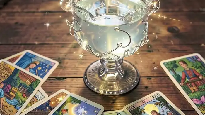 Расклад Таро "чаша" на удаленную работу — схема позиций и символы внутреннего баланса