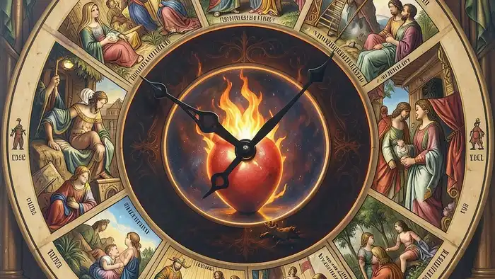 Расклад Таро "часы" на первенца — схема из 12 позиций по часам, от зачатия до взросления