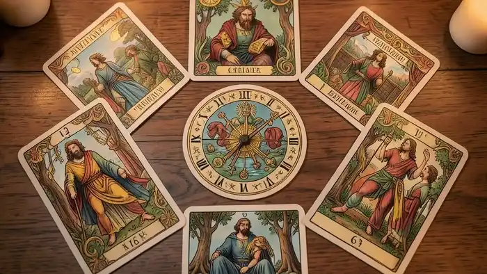 Расклад Таро часы на профессиональную репутацию – визуальная схема