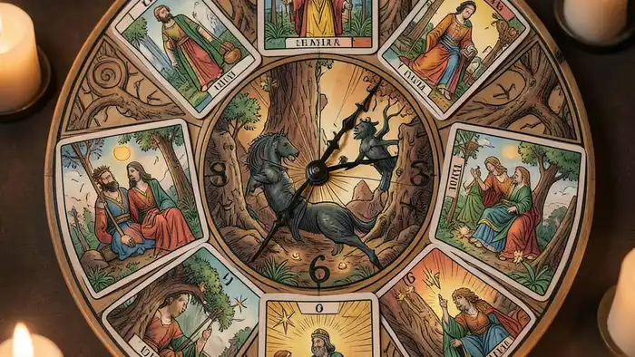 Расклад Таро часы на резюме изображение