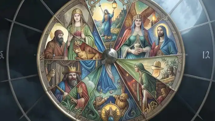 Расклад Таро "часы" на страсть — 12 позиций с архетипическими картами в виде циферблата