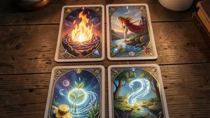 Расклад Таро четыре стихии финансовый рост