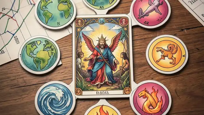 Расклад Таро «четыре стихии» на инвестора – символы стихий и финансовые графики