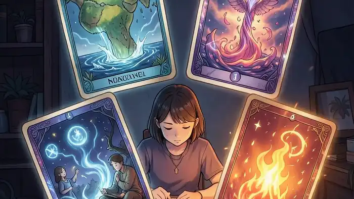 Расклад Таро четыре стихии на курсы изображение