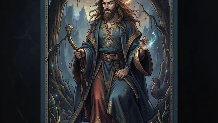 Расклад Таро да или нет на один ребенок или два — рука держит карту Императрица на фоне детской комнаты