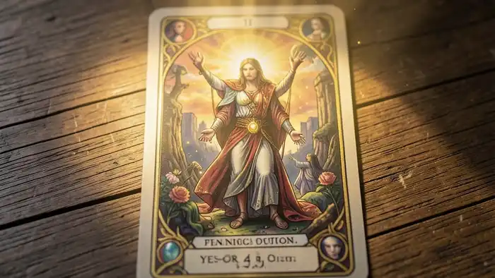 Расклад Таро «да или нет одна карта» на деньги, карта на столе