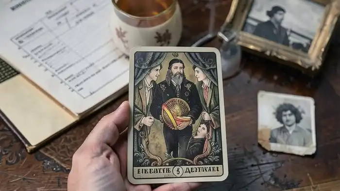 Расклад Таро "да или нет одна карта" на страховку — карта Девятка Кубков, символизирующая внутреннее согласие