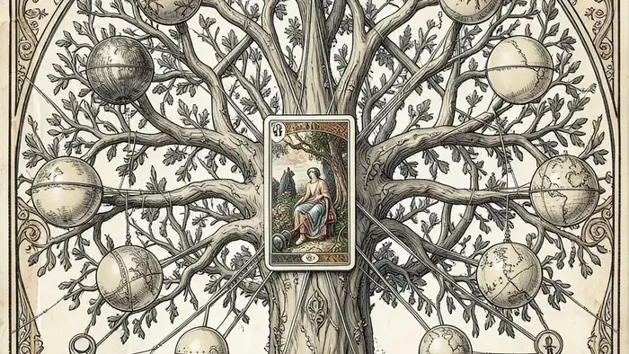 Расклад Таро "дерево жизни" на долги по бизнесу с позициями Сепhiroth и соответствующими картами