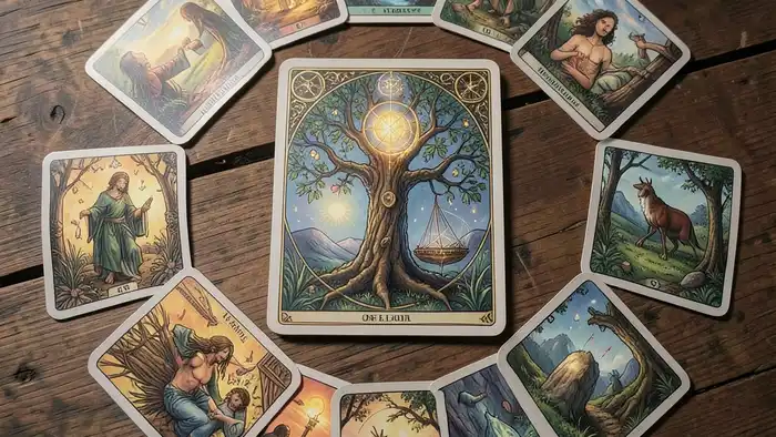Расклад Таро дерево жизни на мошенничество – изображение расклада