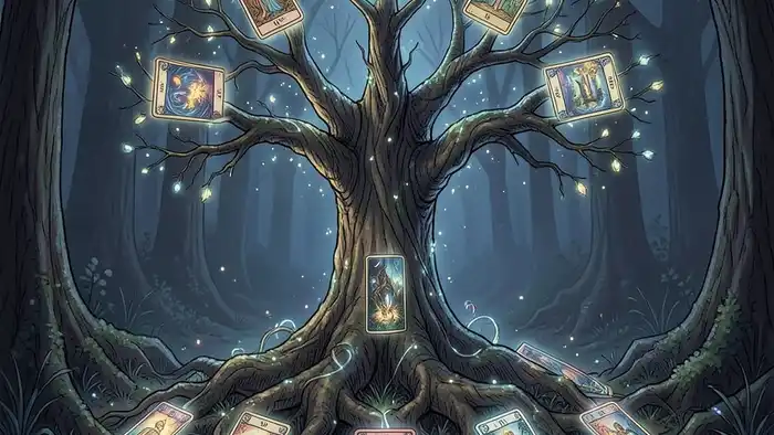 Расклад Таро «дерево жизни» на призвание – визуальное изображение