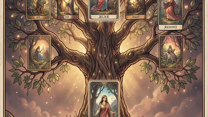 расклад Таро дерево жизни на ревность изображение