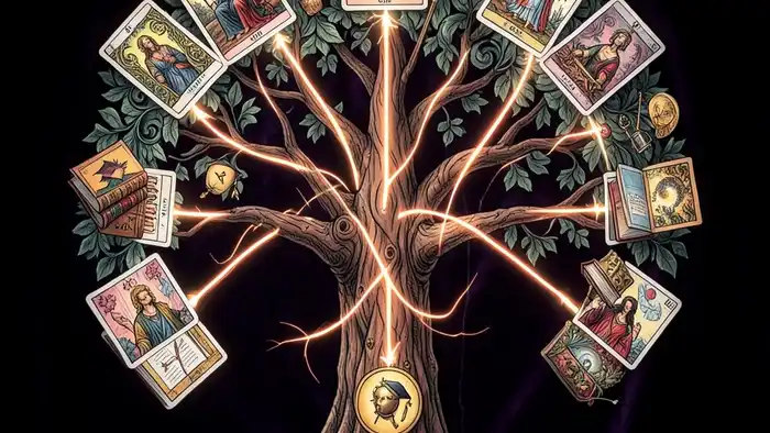 Расклад Таро Древо Сефирот на аспирантуру – символическое дерево из карт