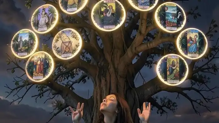 Расклад Таро "Древо Сефирот" на отношения с матерью: схема позиций и карты