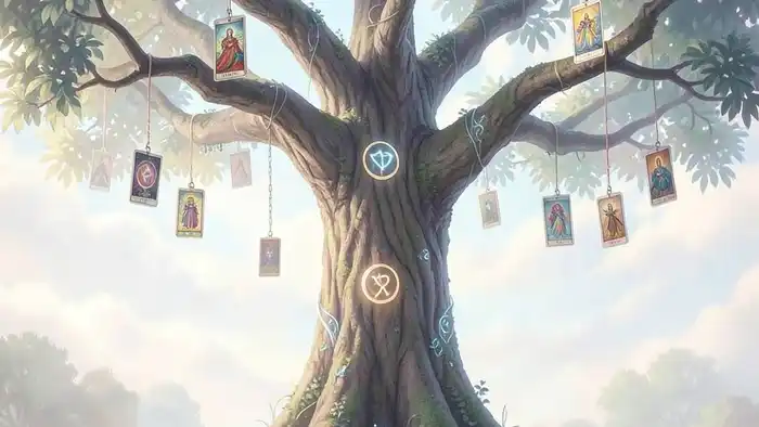 Расклад Таро Древо Сефирот на платоническую любовь