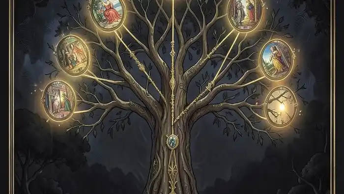 Расклад Таро Древо Сефирот на тайну — схема позиций с картами