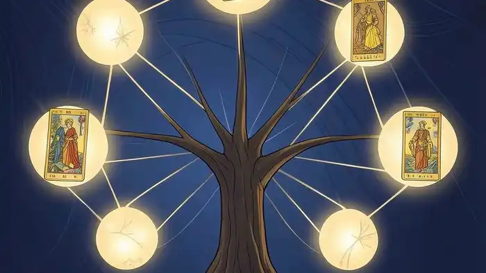 Расклад Таро "Древо Сефирот" на выбор — схема позиций с картами