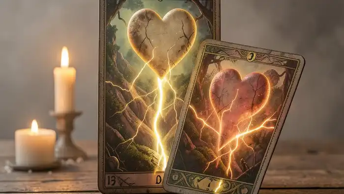 Расклад Таро "два сердца" на доверие в паре — схема и карта