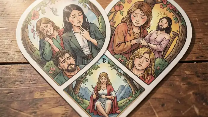 расклад Таро два сердца на головные боли