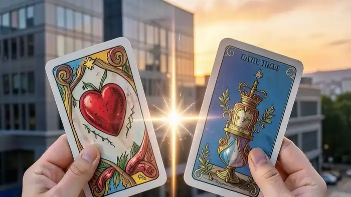 Расклад Таро "два сердца" на повышение — схема и символика внутреннего роста