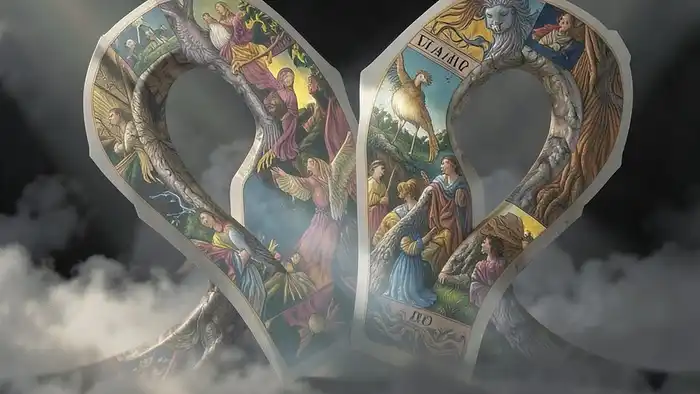 Расклад Таро "два сердца" на секрет партнера — схема расклада из шести карт в форме двух соединённых сердец