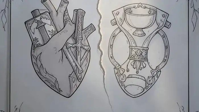 расклад таро два сердца на удаленную работу с символикой профессионального и личного аспекта