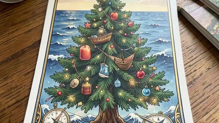 Расклад Таро «елочка» на круиз – визуальная схема с морской символикой