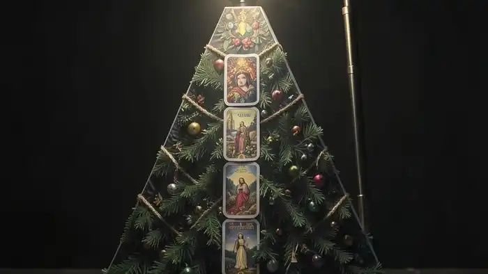 Расклад Таро "елочка" на наркозависимость — схема из семи карт, выложенных в виде треугольника, демонстрирующая путь от травмы к исцелению