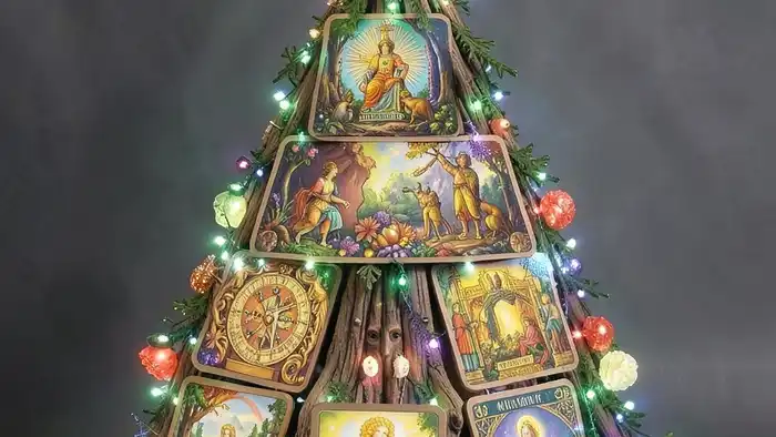 Расклад Таро "елочка" на семейный кризис — схема позиций и картах, иллюстрирующая структуру семейной системы