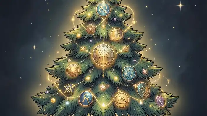 Расклад Таро «елочка» на защиту — визуальное изображение