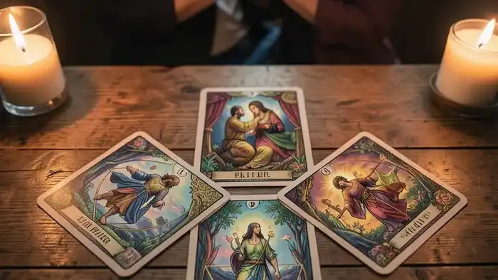 Расклад Таро гексаграмма на энергию пары